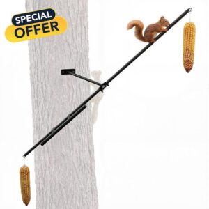 LemonRoad Dual Rotating Squirrel Spinner Corn Cob Feeder
