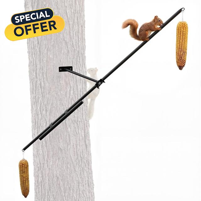 LemonRoad Dual Rotating Squirrel Spinner Corn Cob Feeder