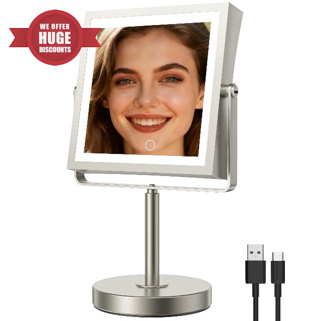 JIONIESIM Series 1X/10X Makeup Mirror with Lights
