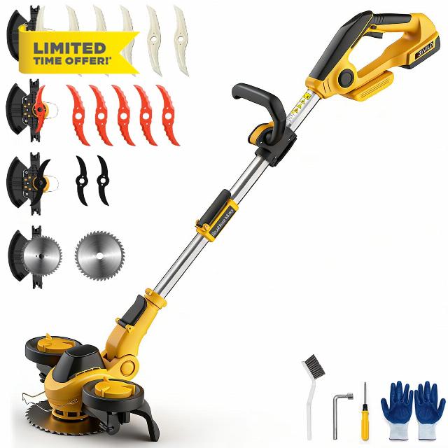 Weed Wacker Cordless Compatible with DEWALT 20V MAX Battery