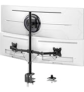 PUTORSEN 17-49 inch Premium Aluminum Heavy Duty Dual Monitor Arm for Ultrawide Screens up to 44lb...