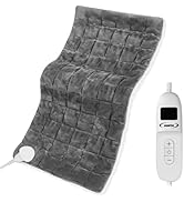 JAQUETEA Heated Blanket Electric Throw Blanket- 50''x60'' Heating Blanket Throw 4 Hours Auto-Off ...