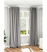 ALLZONE Tension Curtain Rods for Windows, Adjustable 31 to 83 Inch Wide, Freestanding Curtain Rod...