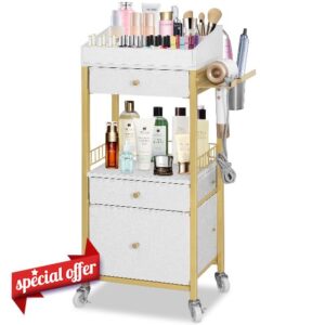 Makeup Organizer Cart with Adjustable Dividers
