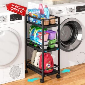 Expandable Slim Storage Cart for Small Spaces