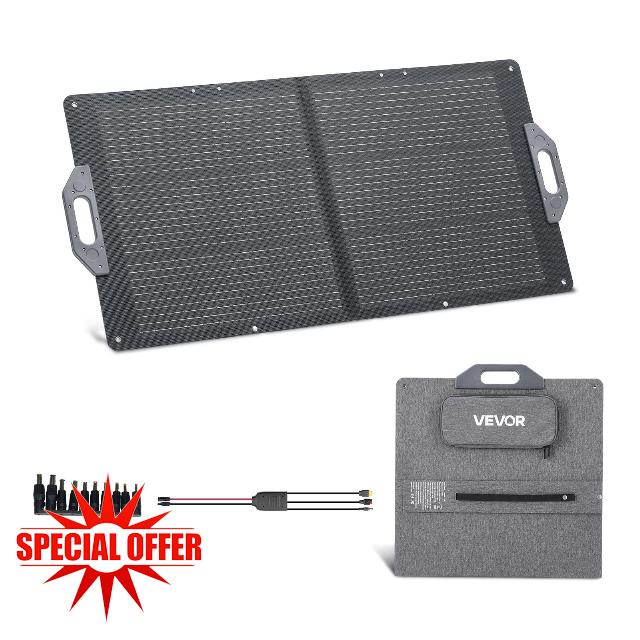 VEVOR 100W Foldable Solar Panel