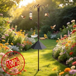 94" Bird Feeding Station Kit with Metal Squirrel Baffle