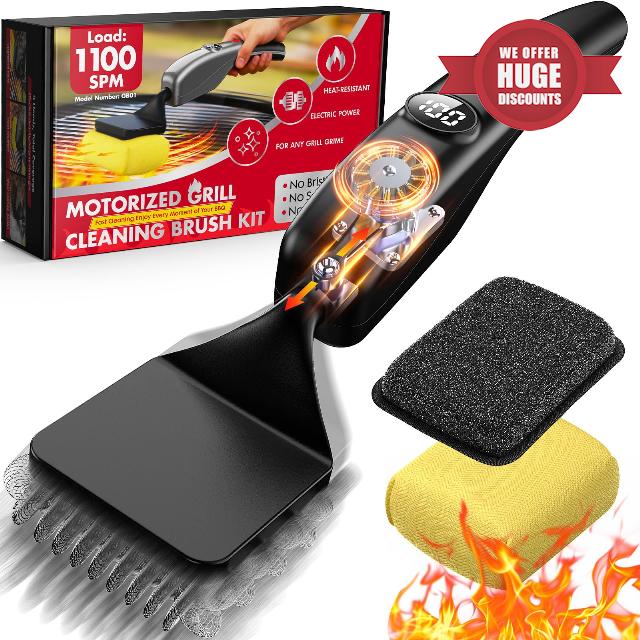 Reciprocating Electric Grill Brush