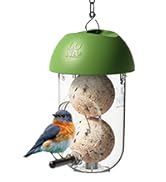LONA Bird Feeders for Outdoors 2 Pack, Tube Feeder Weatherproof with Multiple Hanging Methods, Wi...