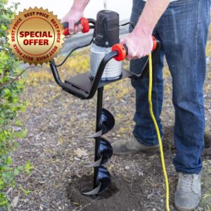 XtremepowerUS 1500W Electric Post Hole Digger Earth Auger Dig Hole Fence Post Hole Digging