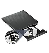 juwuoi External CD/DVD Drive for Laptop PC CD DVD Player USB 3.0 Portable Optical Drive CD Burner...