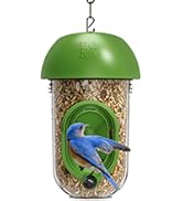 LONA Bird Feeders for Outdoors Hanging – 3 Separate Compartments, 3 Feeding Ports, Weatherproof D...