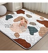 TreeBud Baby Play Mat - Thicken 50x50 Inch Soft Foam Crawling Mat for Playpen & Floor, Non-Slip W...