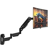 Dual Monitor Wall Mount, Horizontal Assembly Mount for 2 Monitor Screens up to 35 inches, Max. 10...