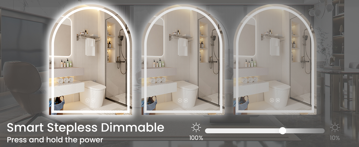 bathroom led mirror
