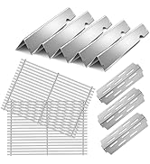 Dictirdy GS4 Grill Parts Cast Iron Grill Grates for Weber Genesis II E-410 S-410 E-435 S-435 Porc...