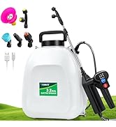 VAXMAY Battery Powered Sprayer 3.2 Gallon, Backpack Sprayer with 3 Adjustable Forces, Battery Ind...