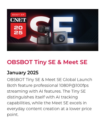 OBSBOT Tail 2 PTZR Live Production Camera 4K