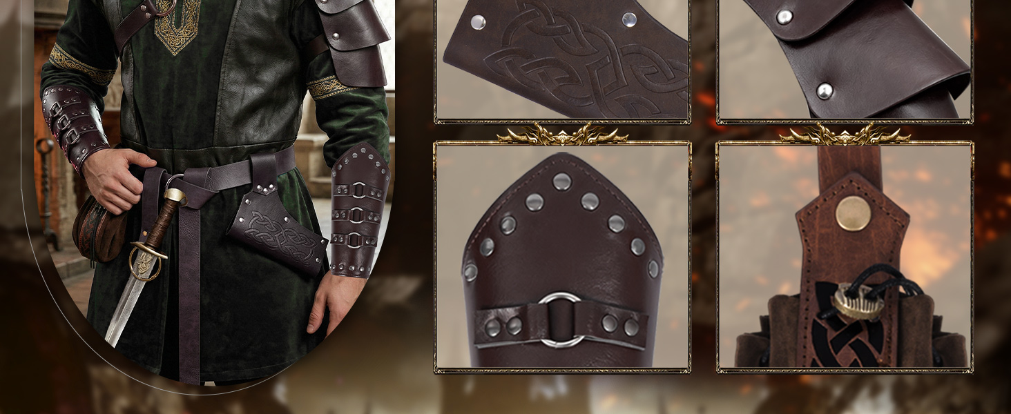 pauldron medieval shoulder armor knight shoulder armor mens renaissance accessories medieval armor
