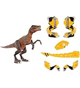 Armorsaurs Pteranodon Pilot (Joon Park) Action Figure Toy, 3.75-Inch Poseable Figure with Interch...