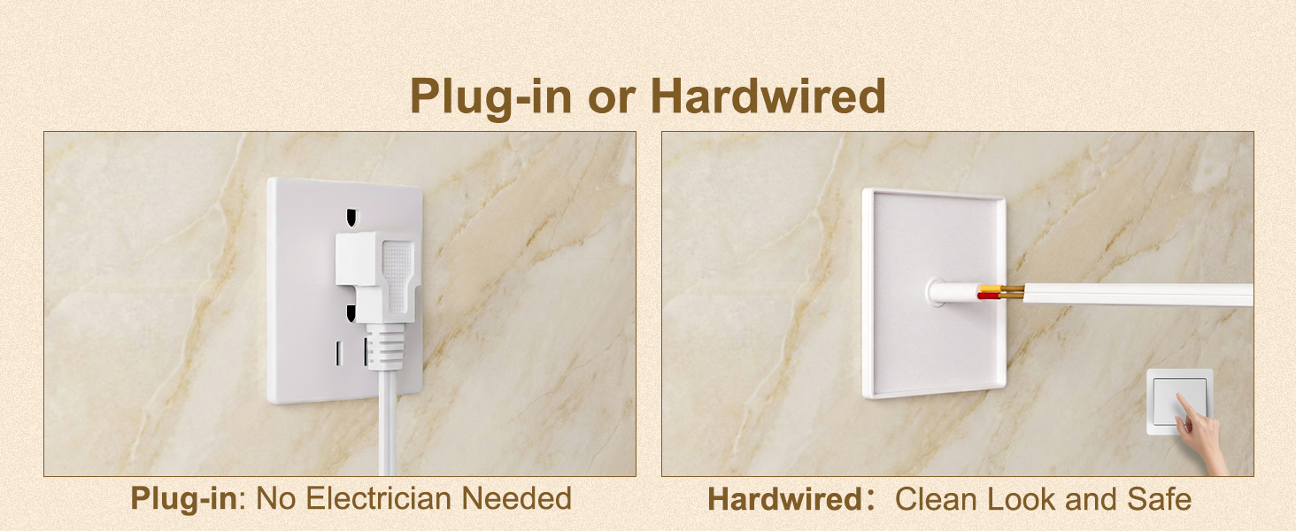 Plug-in or Hardwired