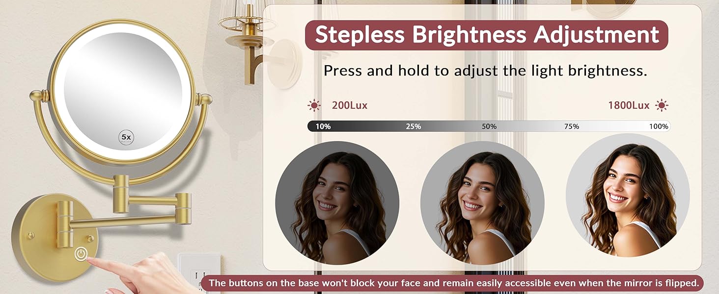 Stepless Brightness Adjustment