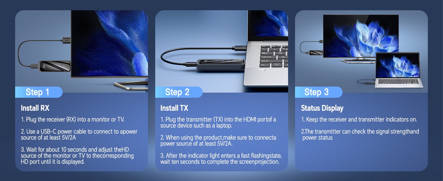 Connection Steps