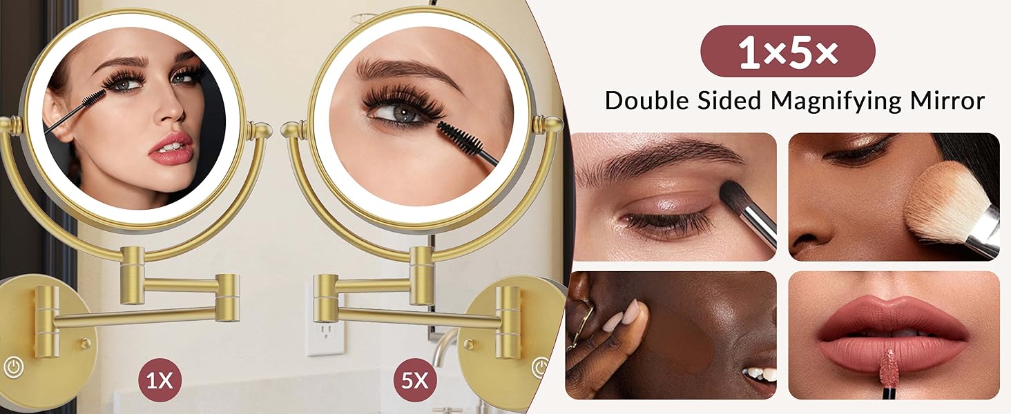 1X/5X Double Sided Magnifying Mirror