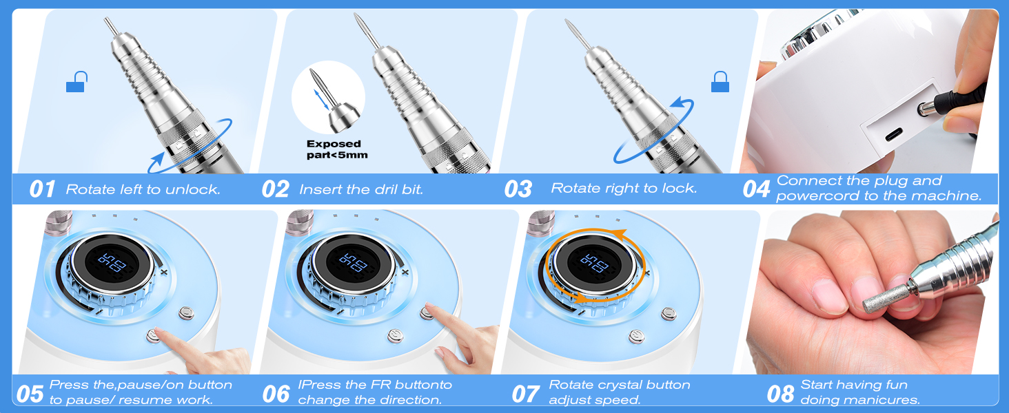 airsee nail drill rechargeable nail drill e nail file gel nail drill supplies nail deill nail drill