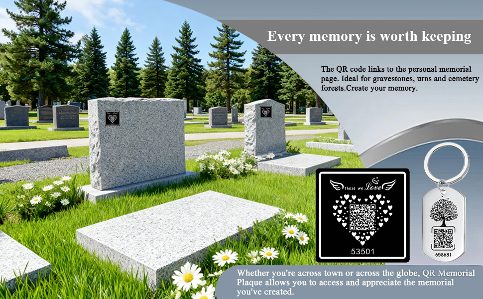 qr Cemetery Headstone Grave Marker