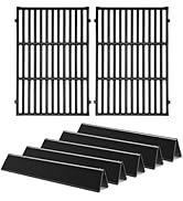 Dictirdy 19.5" Stainless Steel 7524 Grill Grates 7620 Flavorizer Bars for Weber Genesis E330 Gril...