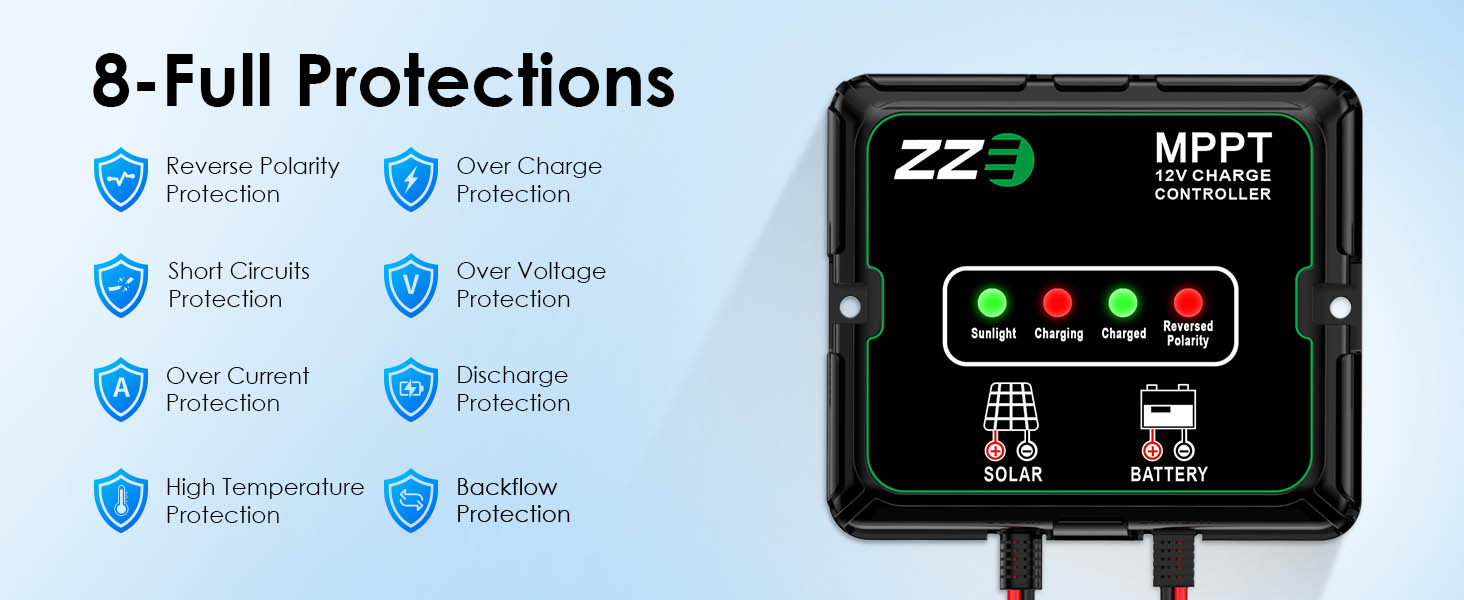 solar trickle charger for car battery 12v