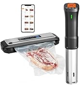 WFIF Sous Vide Cooker INKBIRD Sous Vide Machine, 1000 Watts Wifi Control Immersion Circulator wit...