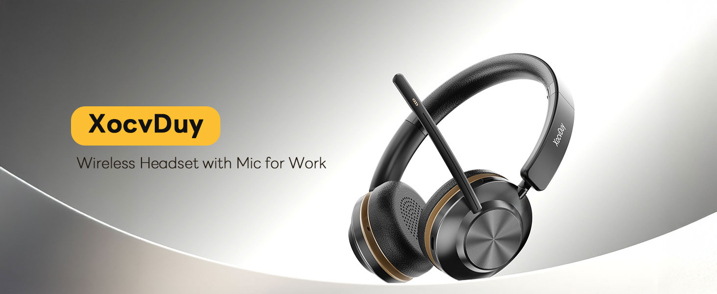 wireless headset with mic for work