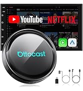 OTTOCAST Magic CarPlay Box 3-in-1 Wireless CarPlay Adapter for iPhone & Android Auto with YouTube...