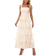 PRETTYGARDEN Womens Summer Dresses 2026 Elegant Spaghetti Straps Evening Gown Floral Print Bodyco...
