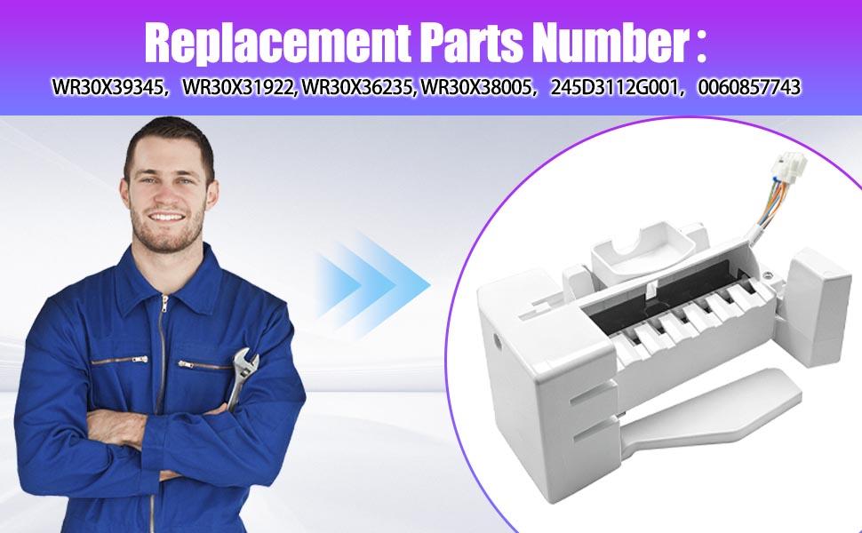 GE WR30X39345 Refrigerator Ice Maker Kit