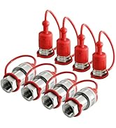 1/2" NPT Skid Steer Hydraulic Couplers/couplings, Bobcat Flat Face Quick Connect Fittings w/Dust ...