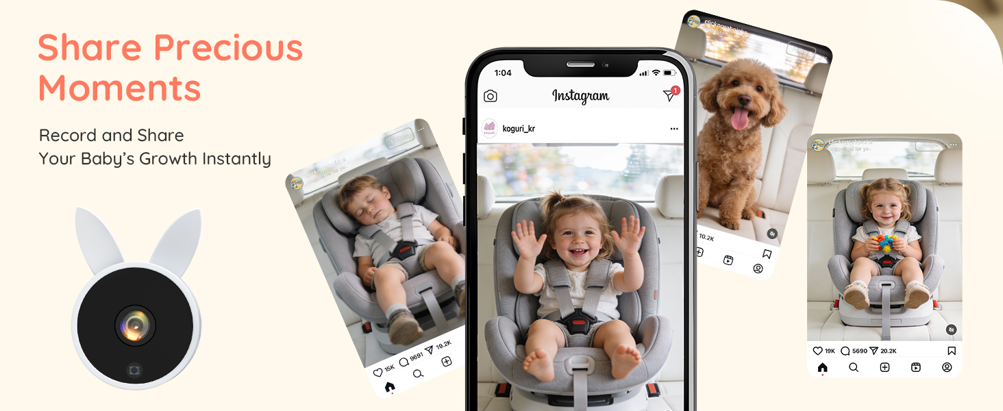32GB double car camera for 2 baby