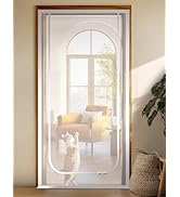 BFNN Cat Screen Door, Extra Tall Cat-Proof Mesh Gate, Fit Door Size 36'' x 82'', Anti Scratch Mes...
