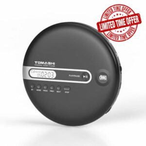 TOMASHI Portable CD Player with Bluetooth