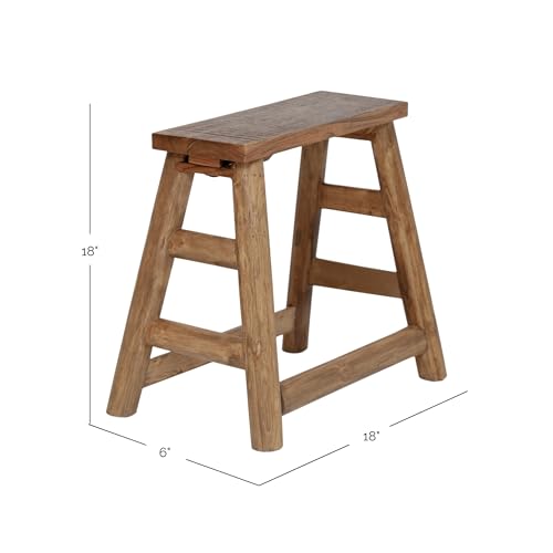 Plant Stand or Foot Rest – Farmhouse Vintage Wood Stool