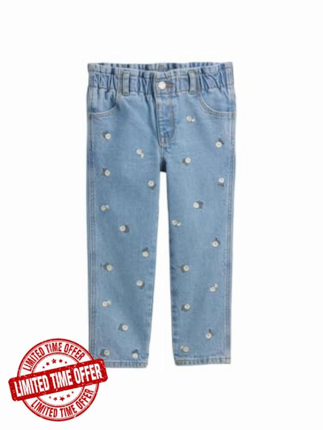 GAP Baby Girls' Embroiderd Denim Jea