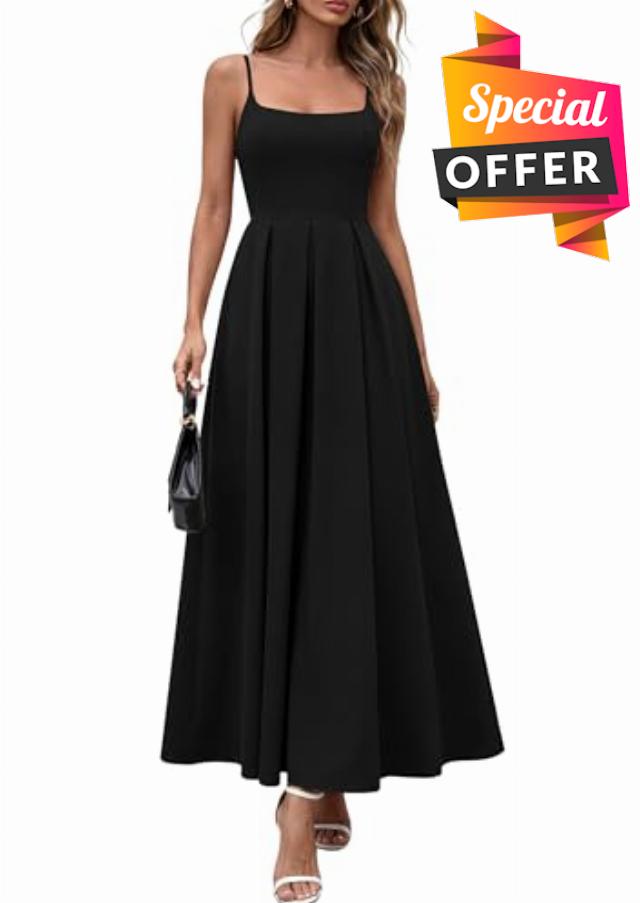 PRETTYGARDEN Cocktail Dresses for Women 2026 Spring Elegant Ruffle A Line Long Flowy Summer Formal Wedding Guest Maxi Dress