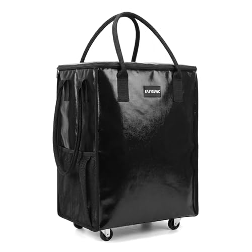 Collapsible Portable Shopping Cart with Wheels for Groceries