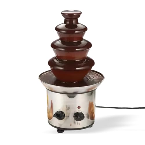 Stainless Steel Electric Chocolate Fondue Fountain Machine for Party