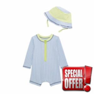 Mud Pie Baby Boy Baby Seersucker Rashguard Se