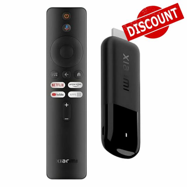 Xiaomi TV Stick 4K (2nd Gen) Streaming Media Player Device Google TV Cast Dolby Vision HDR10+ Atmos Dual Band Wi-Fi 6 with 360° Bluetooth Voice Remote Control