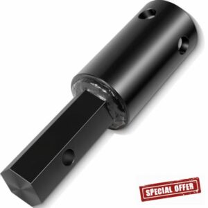 23-062 Heavy Duty Auger Adapter 2-9/16" Female Round to 2" Male Hex Auger Drive Adapter