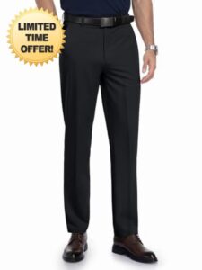 Tall Men 34/36/38 Inseam Dress Pants Classic Fit Straight Leg Business Casual Slacks Formal Office Work Trousers